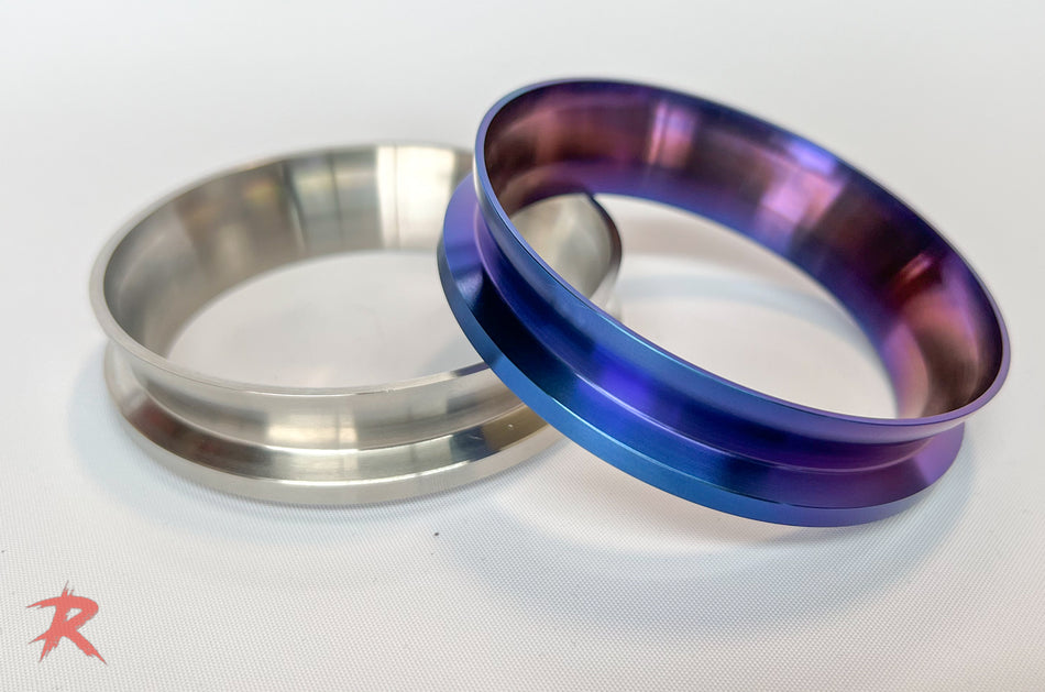 Rampage Fabrication 3.5" TiAl Outlet V-Band Flange Gr2 Titanium