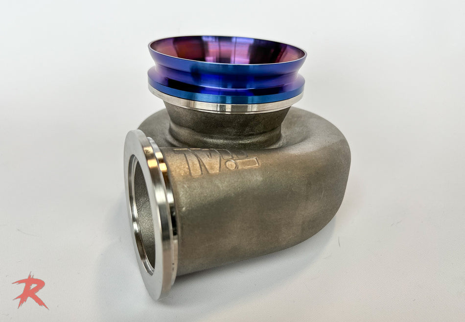 Rampage 4″ TiAl Outlet V-Band Flange Gr2 Titanium