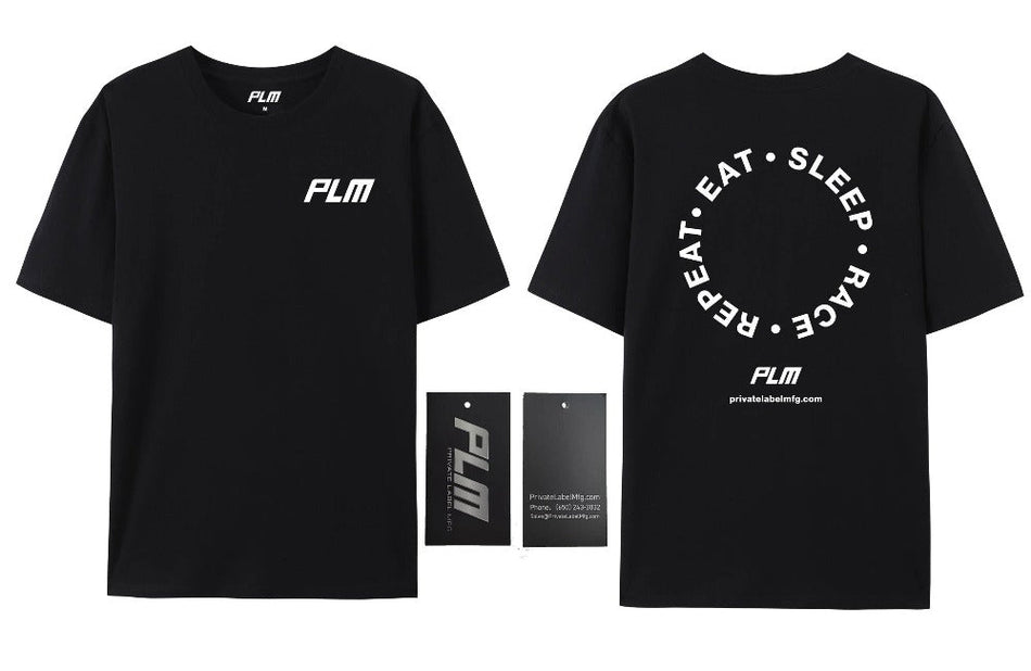 PLM T-Shirt Eat Sleep Race Repeat