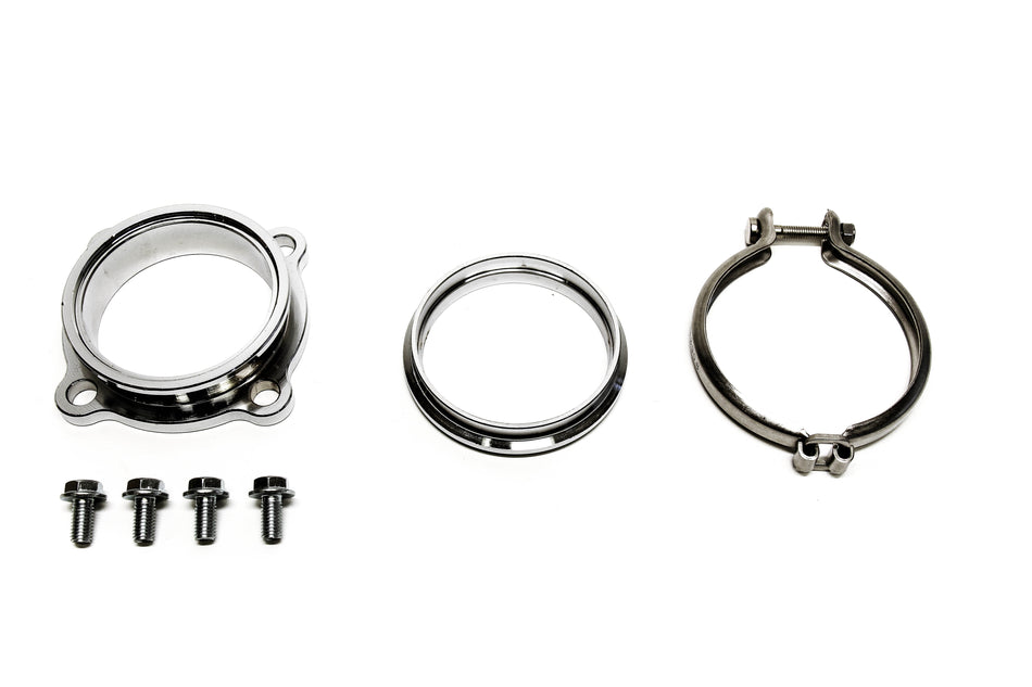 Precision Works 4-Bolt to V-Band 3” Turbo Flange Adapter