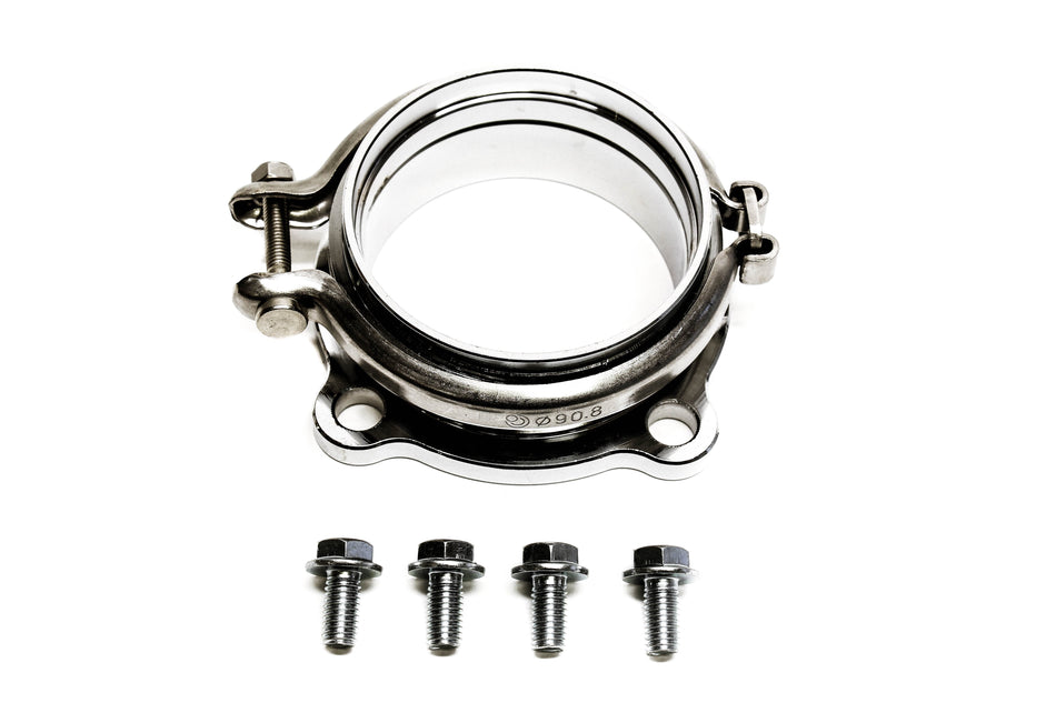 Precision Works 4-Bolt to V-Band 3” Turbo Flange Adapter