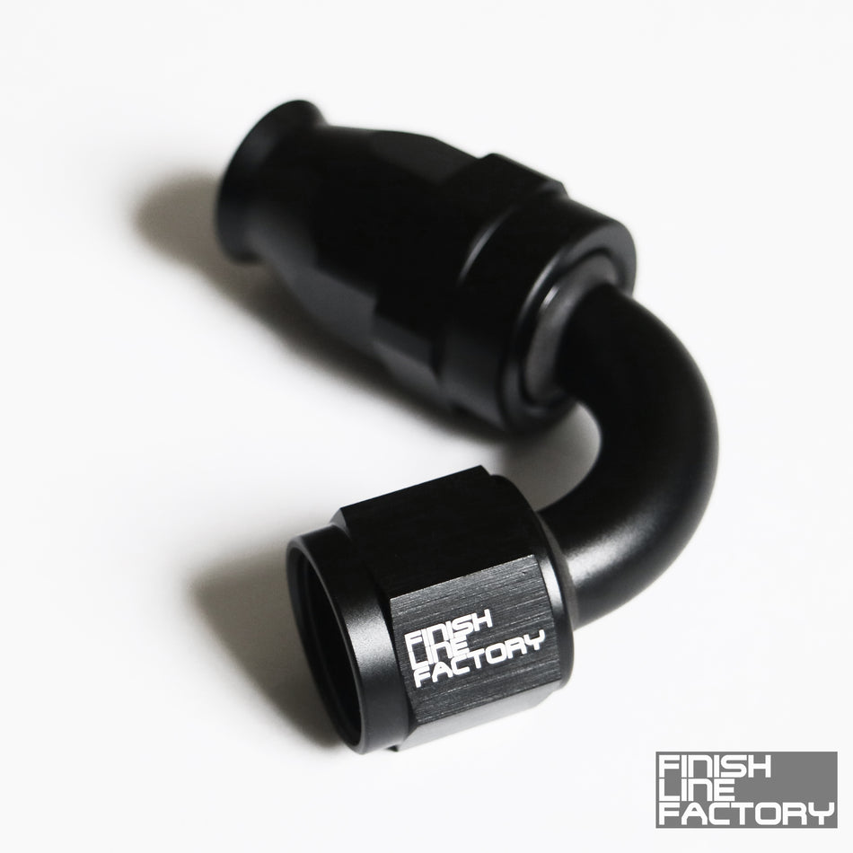 FLF Swivel Hose End (Braided PTFE) - 120 Degree AN