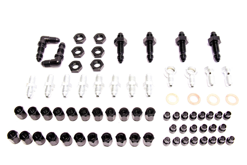Precision Works Brake Line Tuck Kit Fittings Honda 88-00 Civic 90-01 Integra