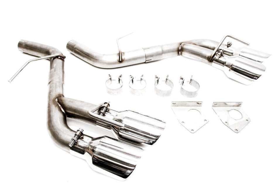 PLM Axle Back Muffler Delete Chevy Camaro V6 3.6L 2016 - 2022 Stainless Steel Quad Tips
