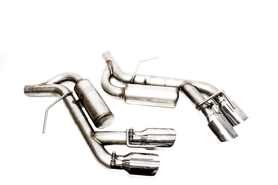 PLM Axle Back Muffler Delete Chevy Camaro V6 3.6L 2016 - 2022 Stainless Steel Quad Tips