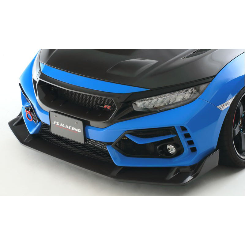 J's Racing Type S Front Wing Spoiler (Carbon) - Honda Civic Type R FK8 17-21