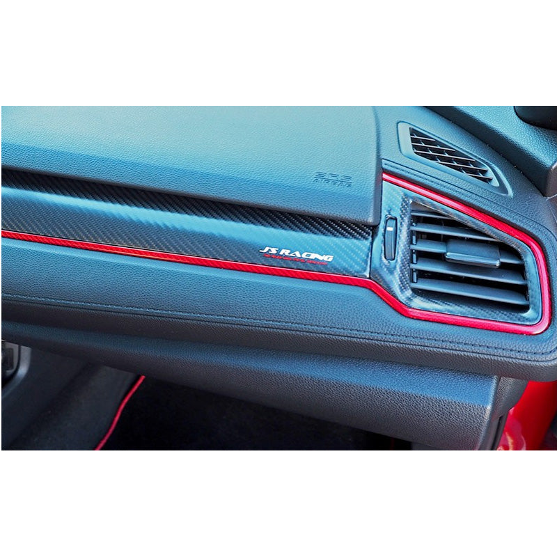 J's Racing Carbon Bezel (Right Side / US Passenger) - Honda Civic Type R FK8 (LHD) 17-21