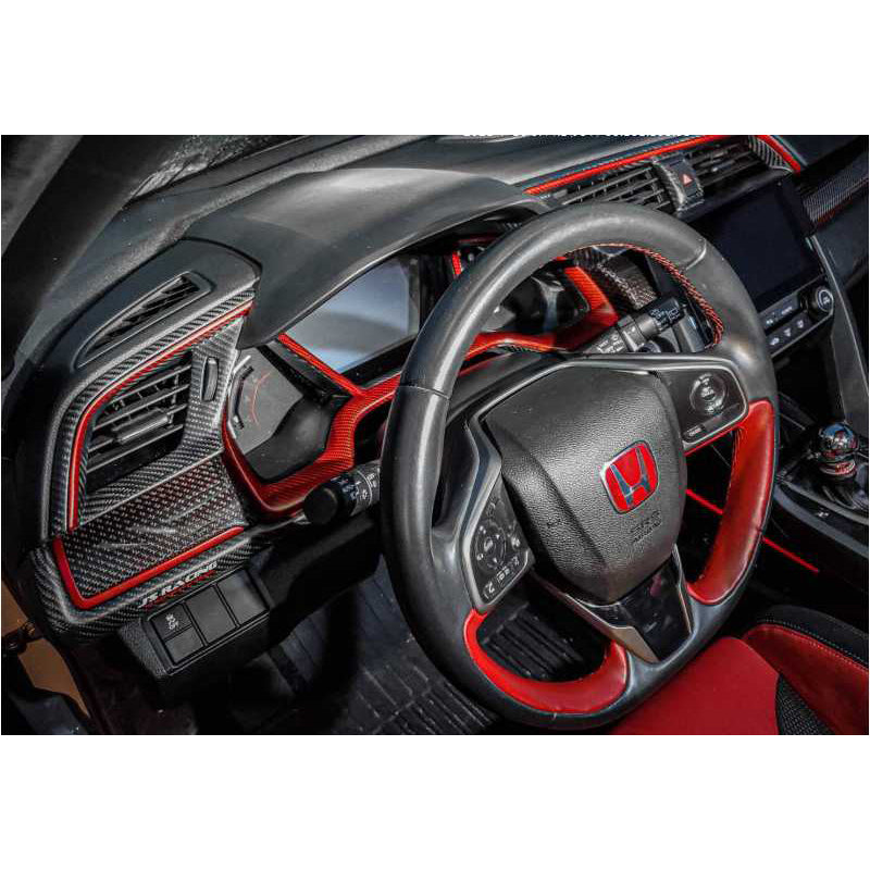 J's Racing Carbon Meter Panel - Honda Civic Type R FK8 (LHD) 17-21