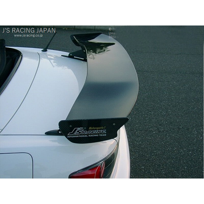 J's Racing 3D GT Wing (Type 1 / Wet Carbon / 1390mm / Low Mount) - Honda S2000 00-09