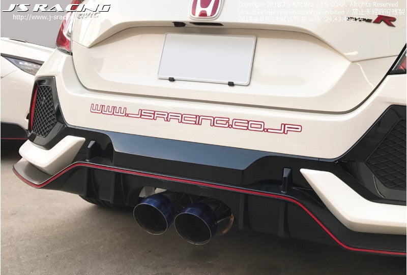 J's Racing SUS Exhaust Plus Dual 70RS - Honda Civic Type R FK8 17-21