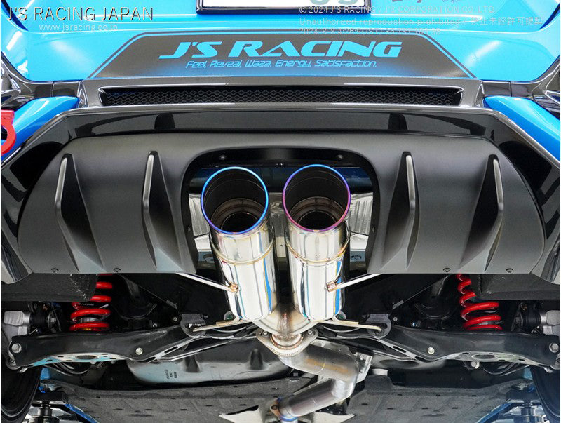 J's Racing Rear Diffuser (FRP) with J's Racing Under Spoiler (FRP) - Honda Civic Type R FK8 17-21