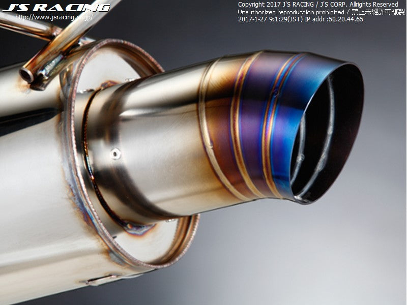 J's Racing 304-R Stainless Axle-back 50R PLUS - Honda Fit GD 01-08