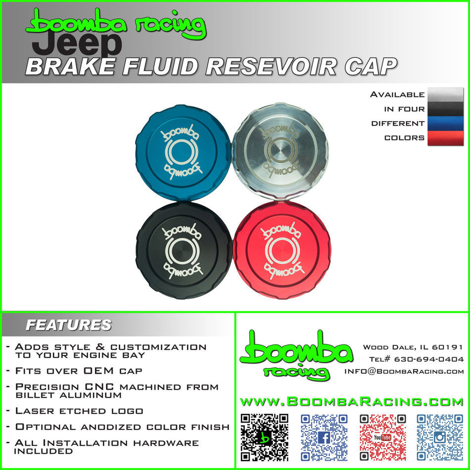 Jeep Billet Brake Fluid Reservoir Cap