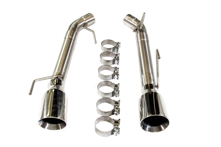 PLM 2.5” Dual Axle Back Exhaust Pipe Kit Mustang 05-10 V8 GT GT500