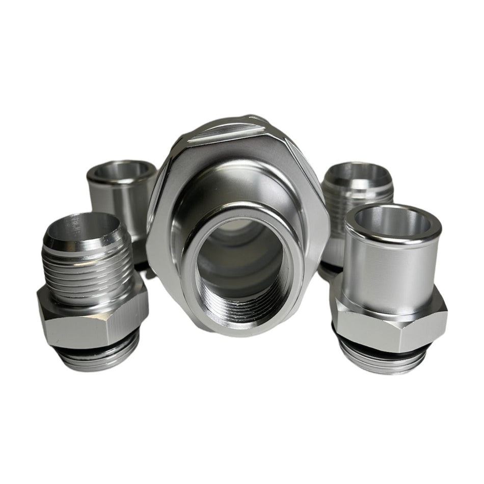Precision Works Universal Inline Thermostat Housing AN16 & 1.25” Fittings