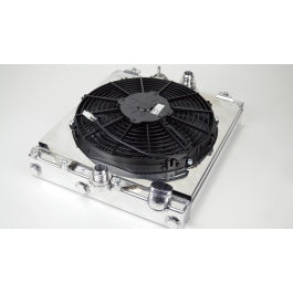 CSF 2003-2007 Evo 7-9 4G63 / 1992-2000 Civic Half-Size Radiator w Shroud 12" SPAL Fan