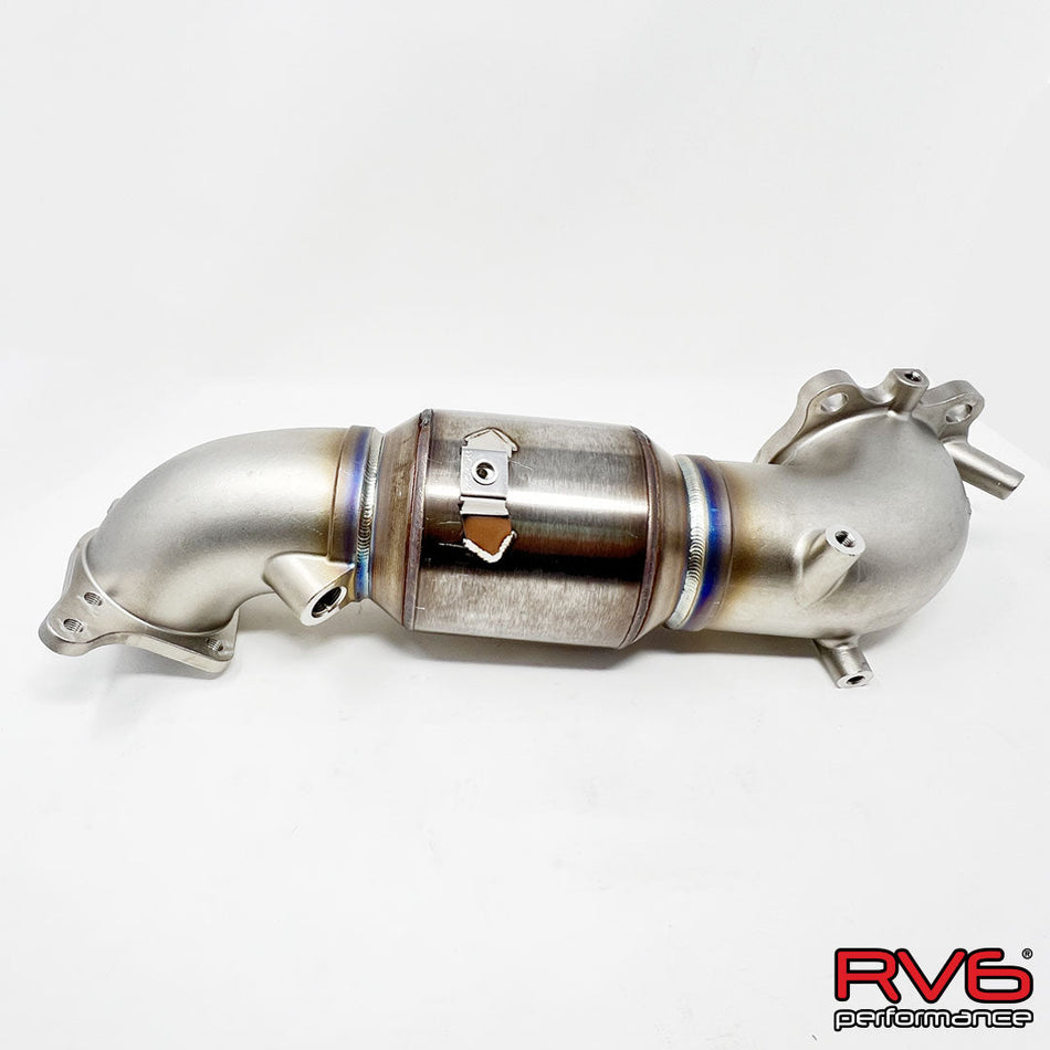 RV6 GESi G-Sport Catted Downpipe for 22+ Civic 1.5T / 22+ Civic SI