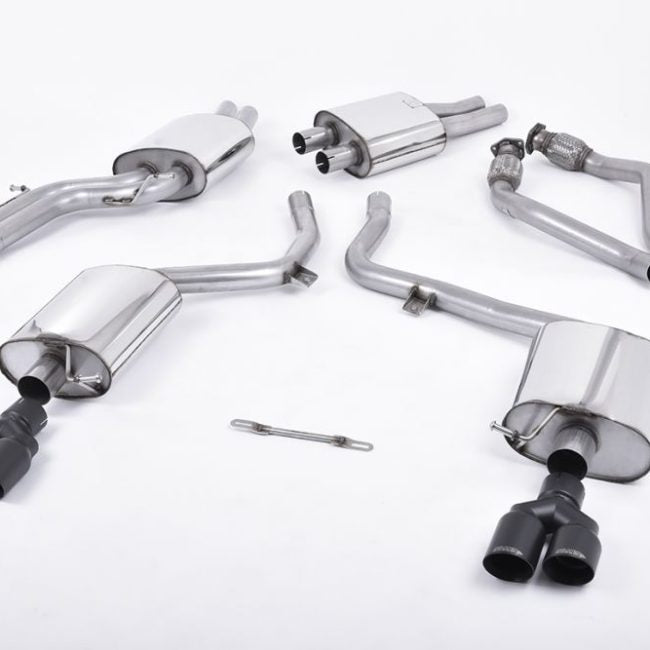 Milltek Resonated Catback Exhaust System w/ EC Approval for B8 Audi S4 &amp; S5 Sportback