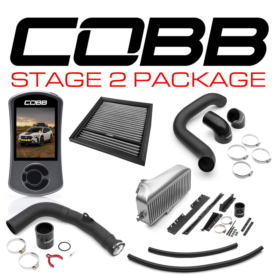 Cobb 23-25 Subaru Outback XT/Wilderness Stage 2 Power Package - Silver