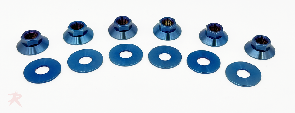 Rampage Titanium Strut Tower Nut Kit - R-Chassis