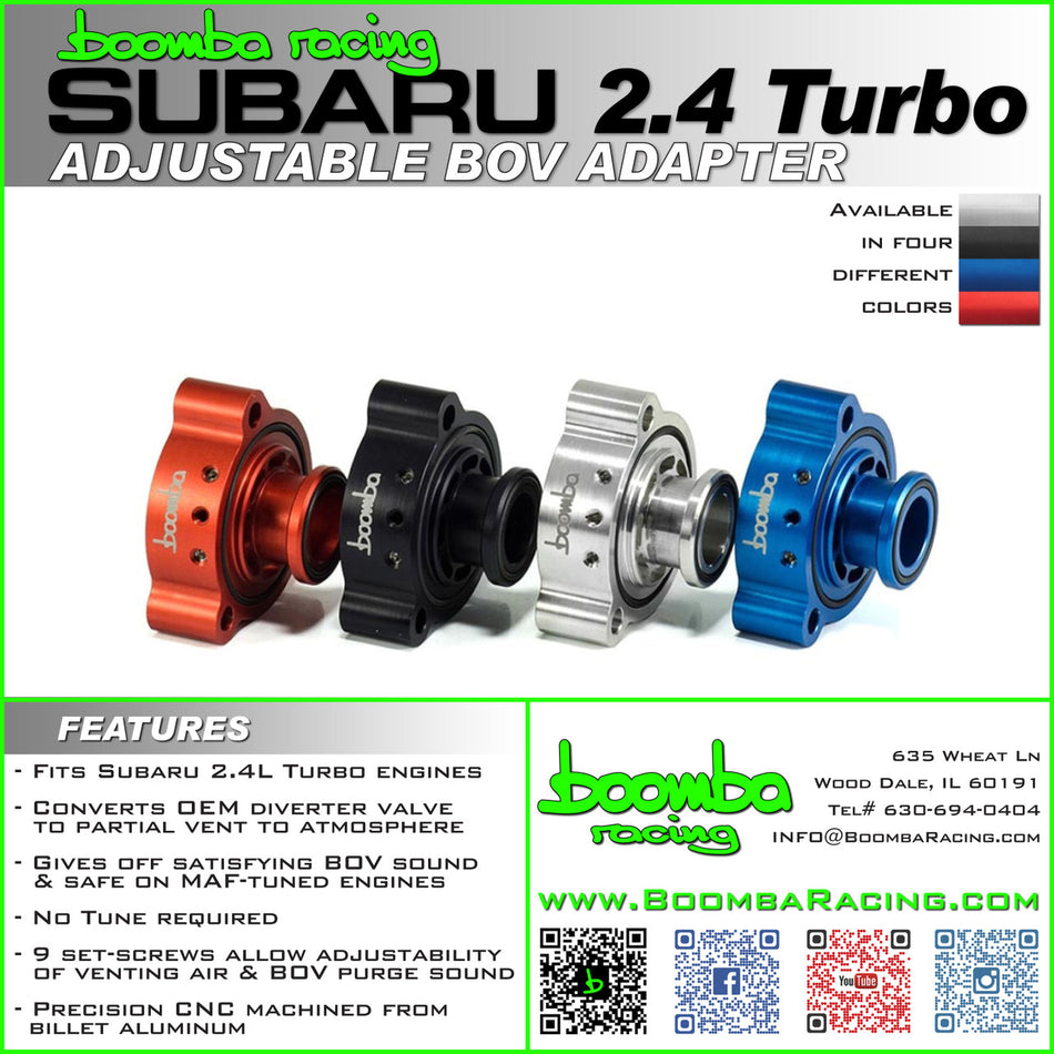 SUBARU 2.4T ADJUSTABLE BOV ADAPTER