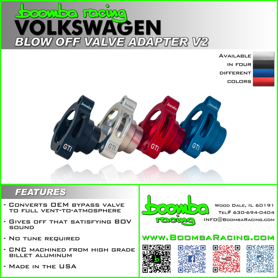 VW Blow Off Valve (BOV) Adapter V2