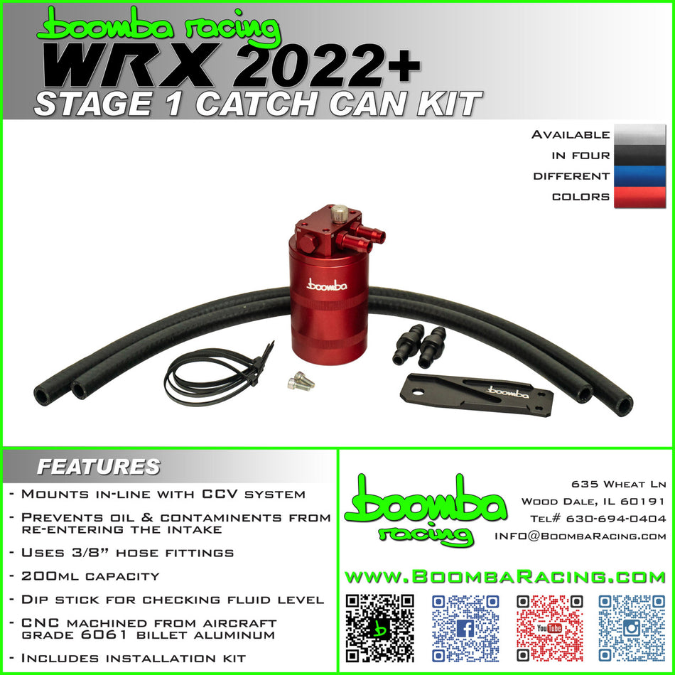 22+ WRX Stage 1 Catch Can Kit