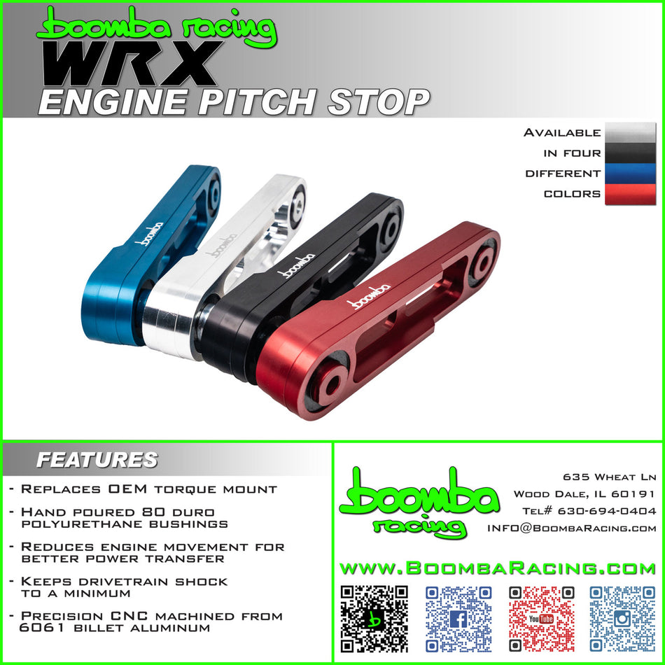 WRX Billet Engine Pitch Stop
