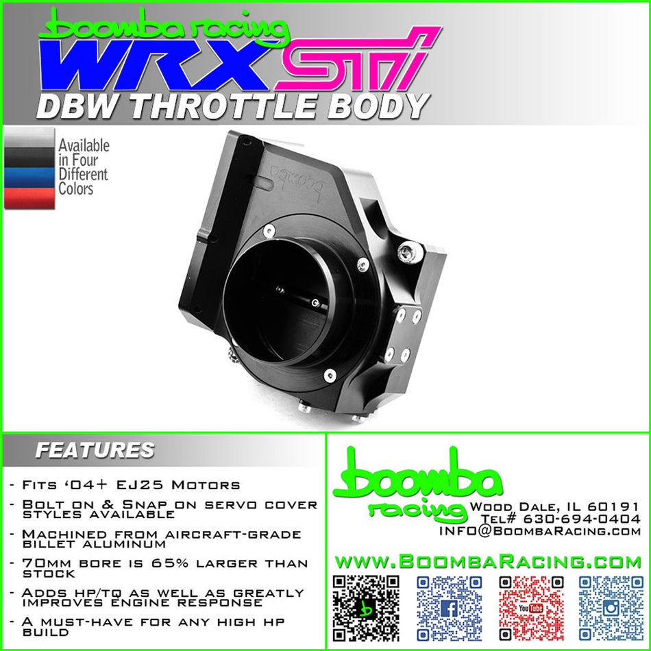 STI 75mm DBW Throttle Body - Snap On