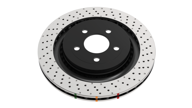 DBA 2003 Mitsubishi Lancer Evolution Front 4000 Series Drilled Wavey Rotor