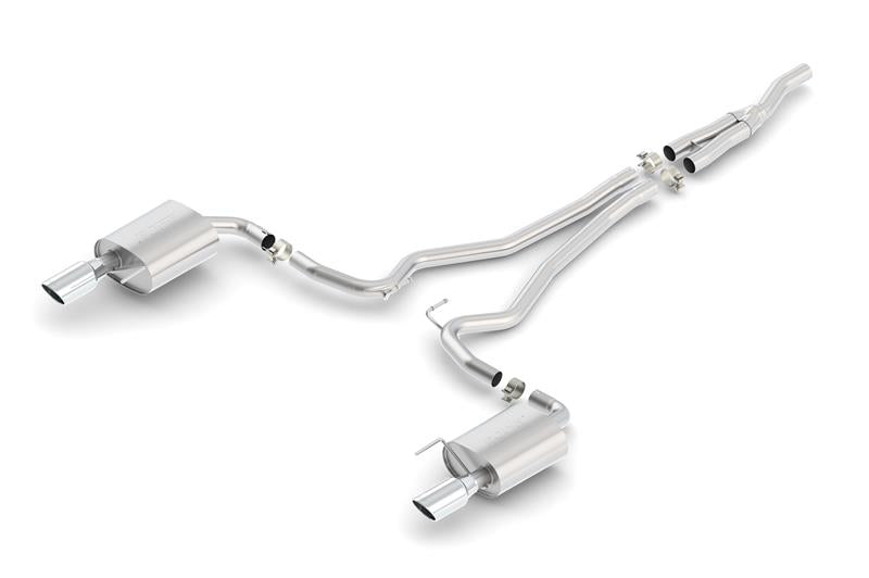 Borla S Type Cat Back 15-17 Ford Mustang 2.3L EcoBoost MT/AT 2.25in pipe 4in tip
