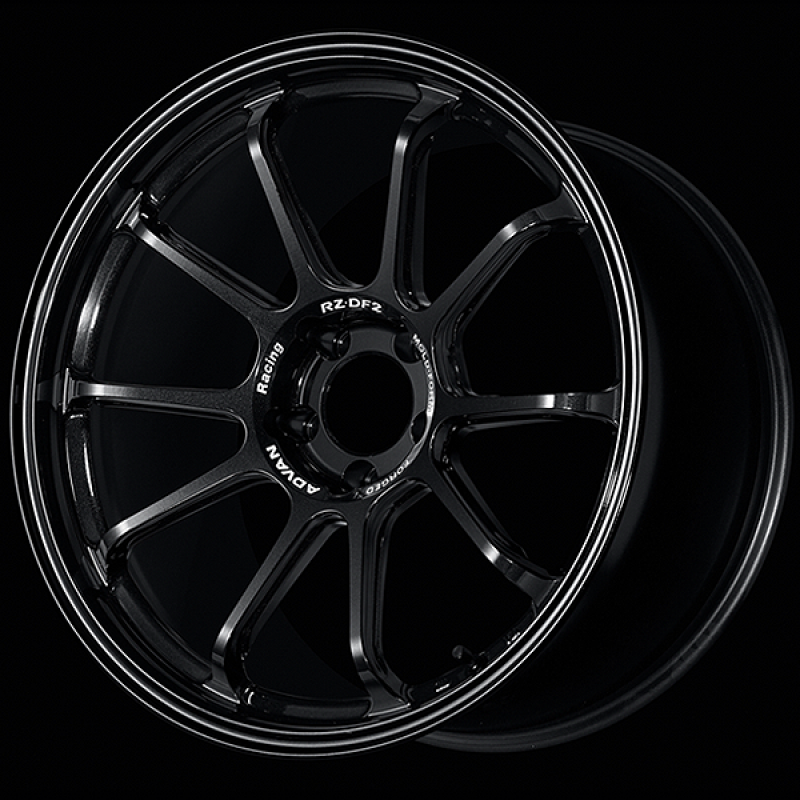Advan RZ-DF2 20x9.5 / +33 Offset / 5-114.3 / 73mm Bore / Racing Titanium Black