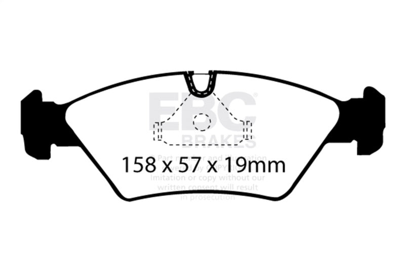 EBC 85-86 BMW 524 TD 2.4 TD (E28) Ultimax2 Front Brake Pads
