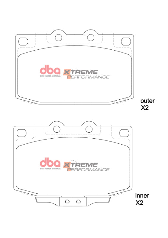 DBA 86-95 Mazda RX-7 (5 Lug) XP Performance Front Brake Pads
