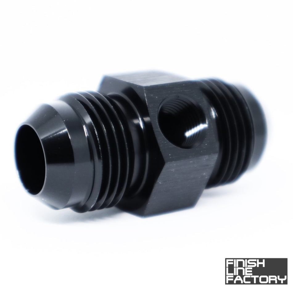 FLF AN Male Union with 1/8" NPT Port Adapter - 90 Degree