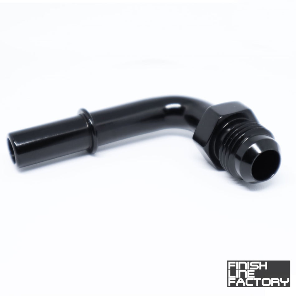 FLF AN to Quick Connect Male - 90 Degree