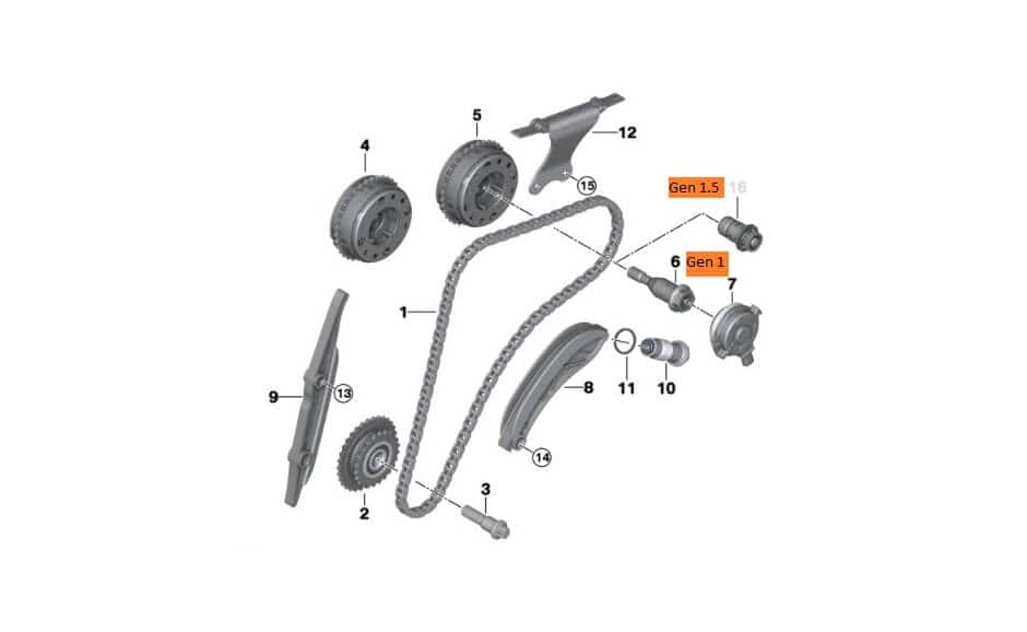 BMW B58 cam bolts