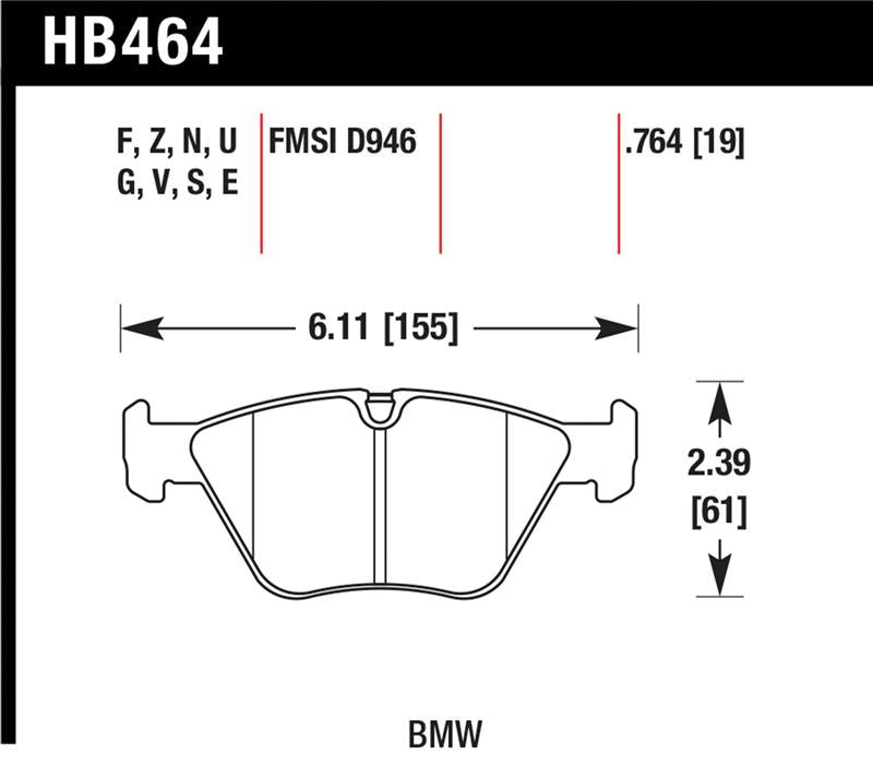 Hawk HP+ Street Brake Pads