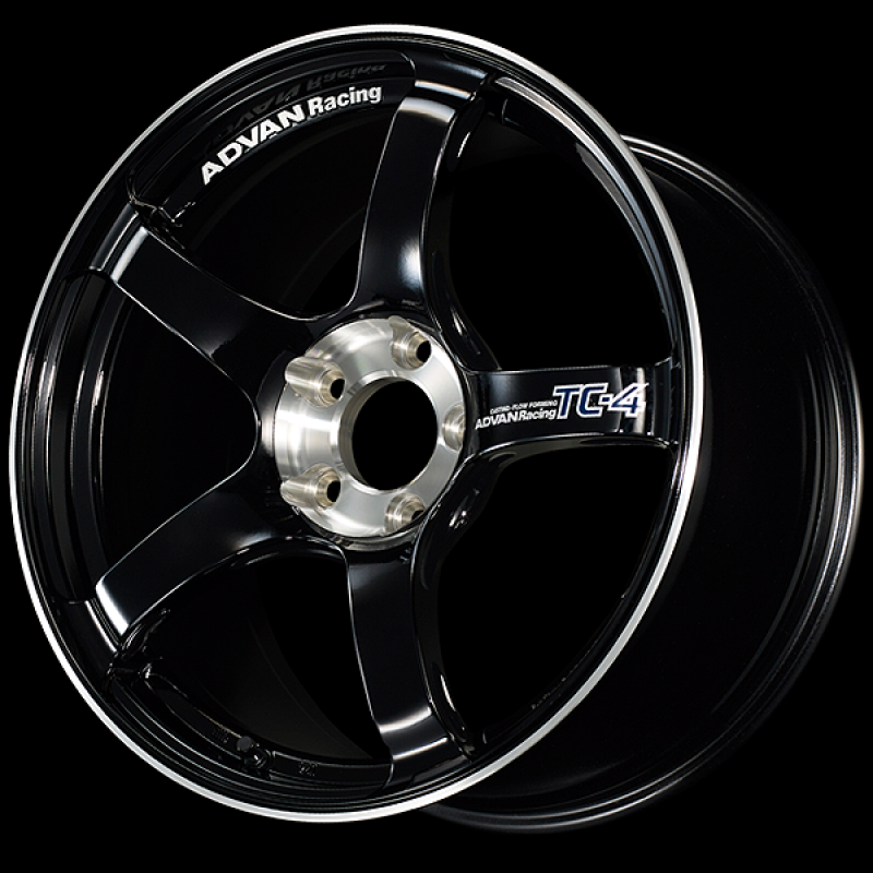 Advan TC-4 SE 17x8.0 / +45 Offset / 5x100 / 63mm Bore / Racing Gloss Black and Diamond Cut