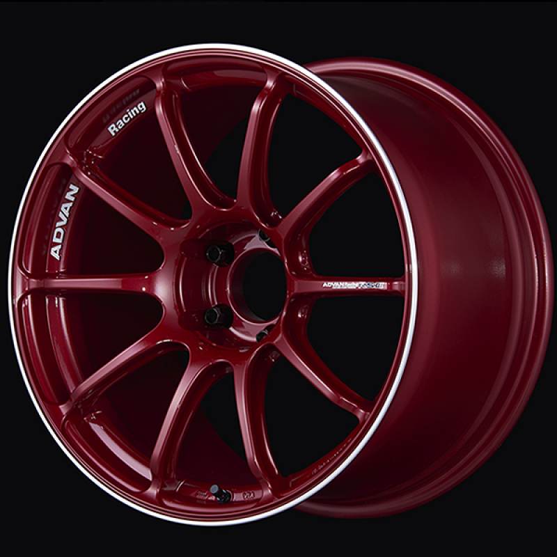 Advan RSIII 18x8.0 / +45 Offset / 5-114.3 / 73mm Bore / Racing Candy Red & Ring