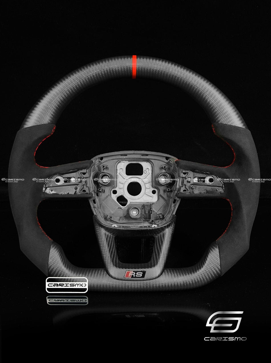 Carismo Steering Wheel For Audi (B9.5 Wheel) - Sport - Matte Carbon - Alcantara
