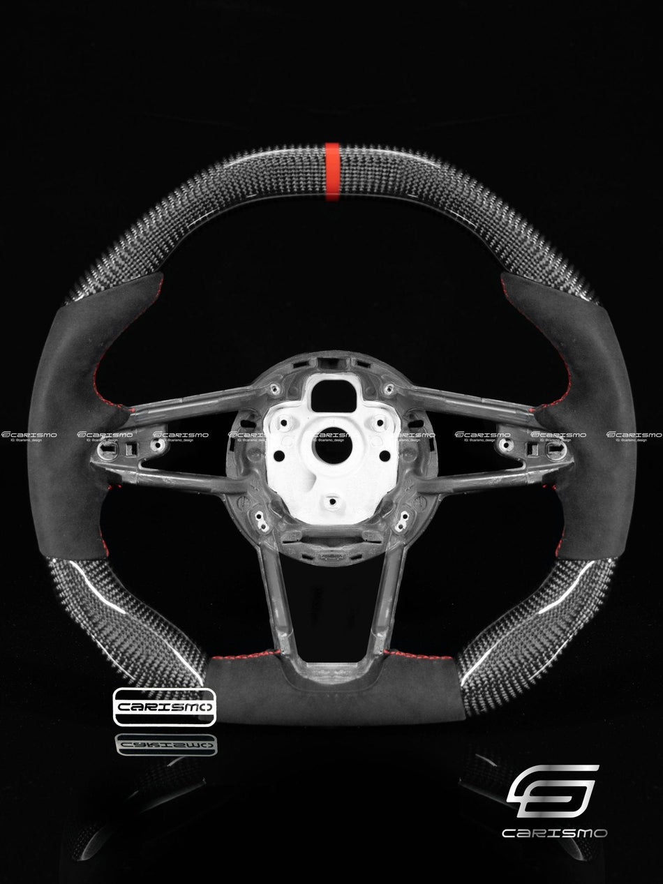 Carismo Steering Wheel For Audi R8 (Gen 2) - Signature - Gloss Carbon - Perforated Leather