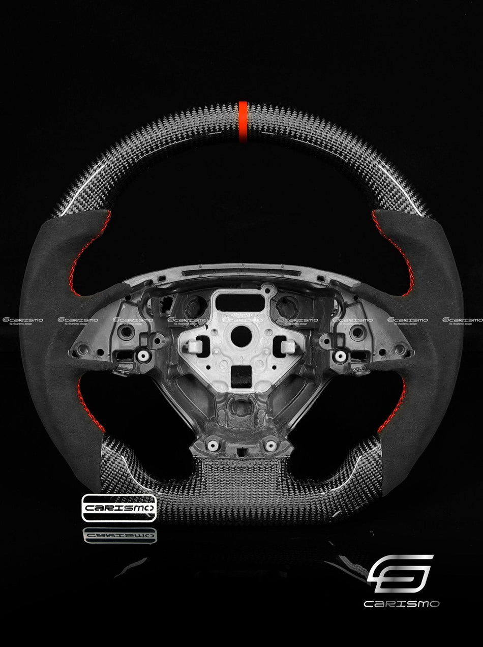 Carismo Steering Wheel For Chevrolet Camaro (Gen 6) - Sport - Gloss Carbon - Alcantara