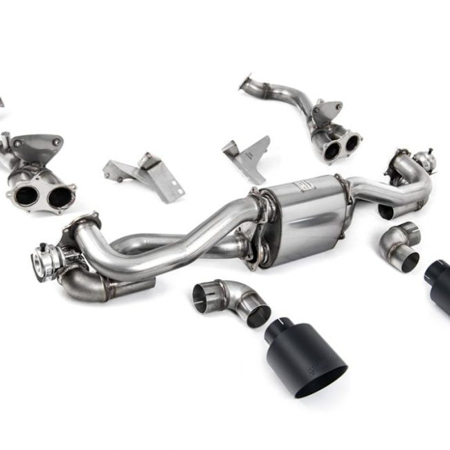 Milltek Valved Particulate-Filter-Back Exhaust System with GPF / OPF Bypass for 982 Porsche 718 Boxster GTS 4.0 and Cayman GT4 (PDK, post-Feb)