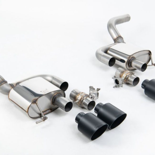 Milltek Valved &amp; Non-Resonated Rear Silencers for 95B.2 Porsche Macan GTS / Turbo