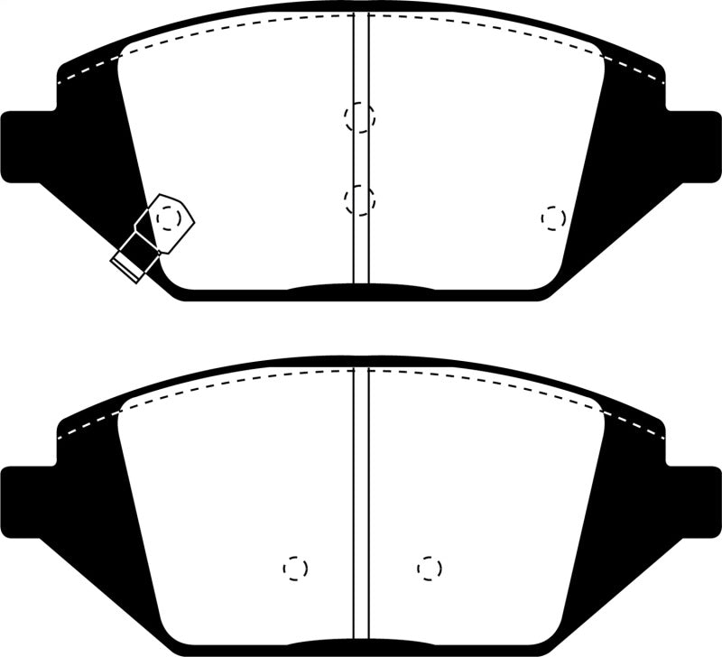 EBC 2016+ Chevrolet Spark Ultimax2 Front Brake Pads
