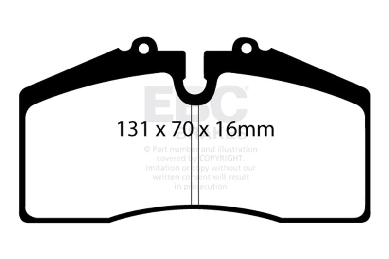 EBC 05+ Ford Saleen Mustang Brembo front calipers Yellowstuff Front Brake Pads