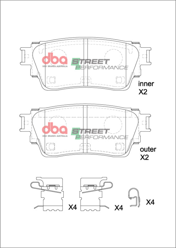 DBA 19-24 Nissan Altima (w/Electronic Parking Brake) SP Performance Rear Brake Pads