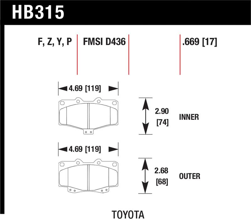 Hawk HPS Street Brake Pads