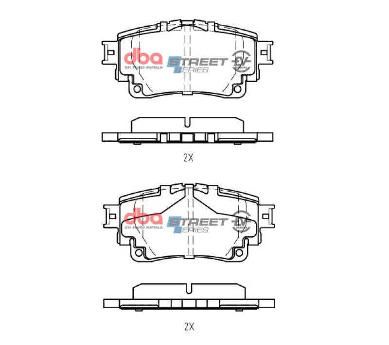 DBA 20-22 Toyota Corolla Hatchback Rear SSEV Street Series Brake Pads